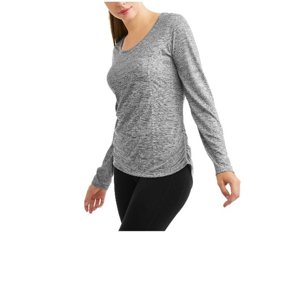 Athletic Works Tops - NWT Women's Long Sleeve Shirred PerformanceTee